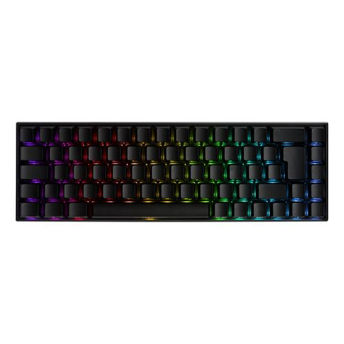 Tastatura mecanica de gaming wireless DELTACO GAMING, taste frontale cu laser, RGB, Kailh Red, N-key rollover, negru (GAM-100-UK)