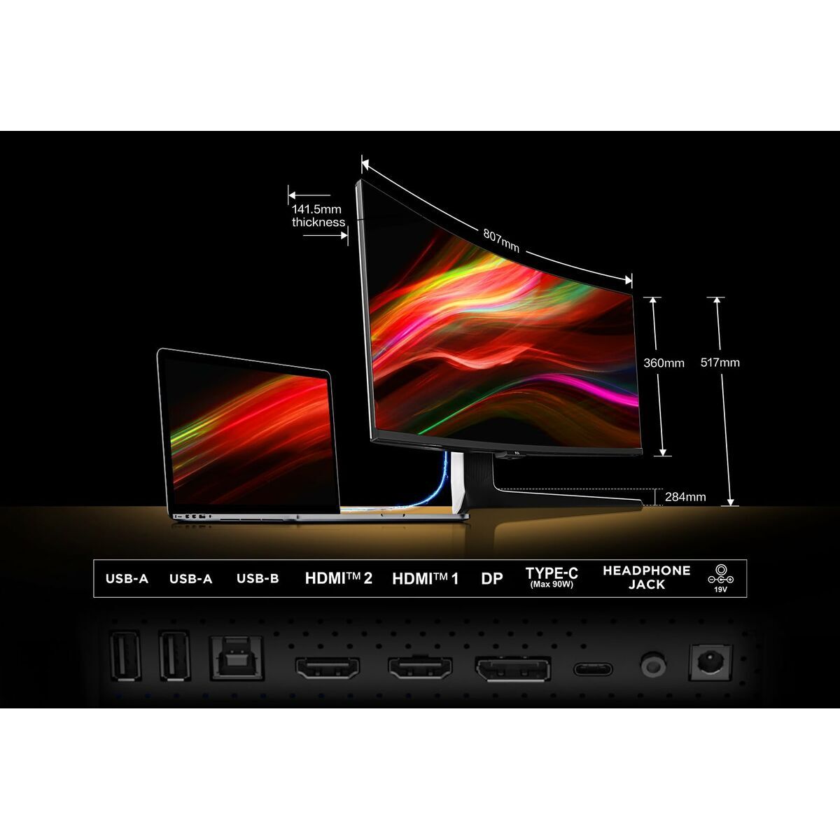 Monitor TCL 34R83Q LCD 37"