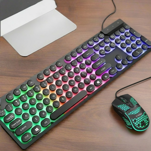 Ninja Dragons Z9i USB Wired Light Up Gaming Keyboard and Mouse Set