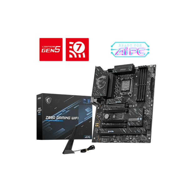 MSI Alaplap S1851 Z890 GAMING WIFI Intel Z890, ATX (Z890 GAMING WIFI)