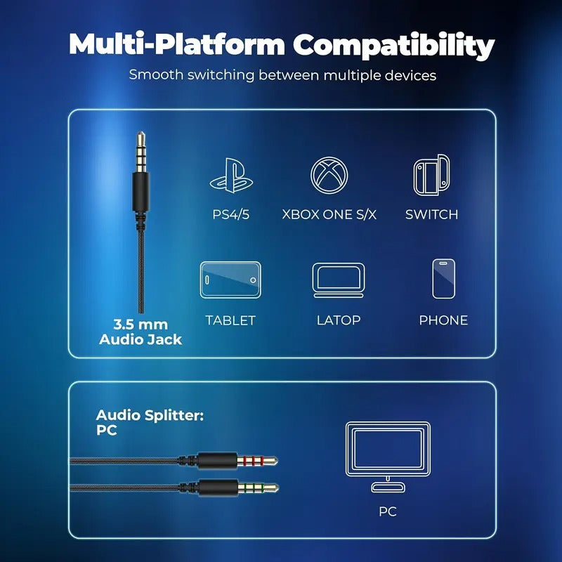 NNETM Gaming Headset with Mic